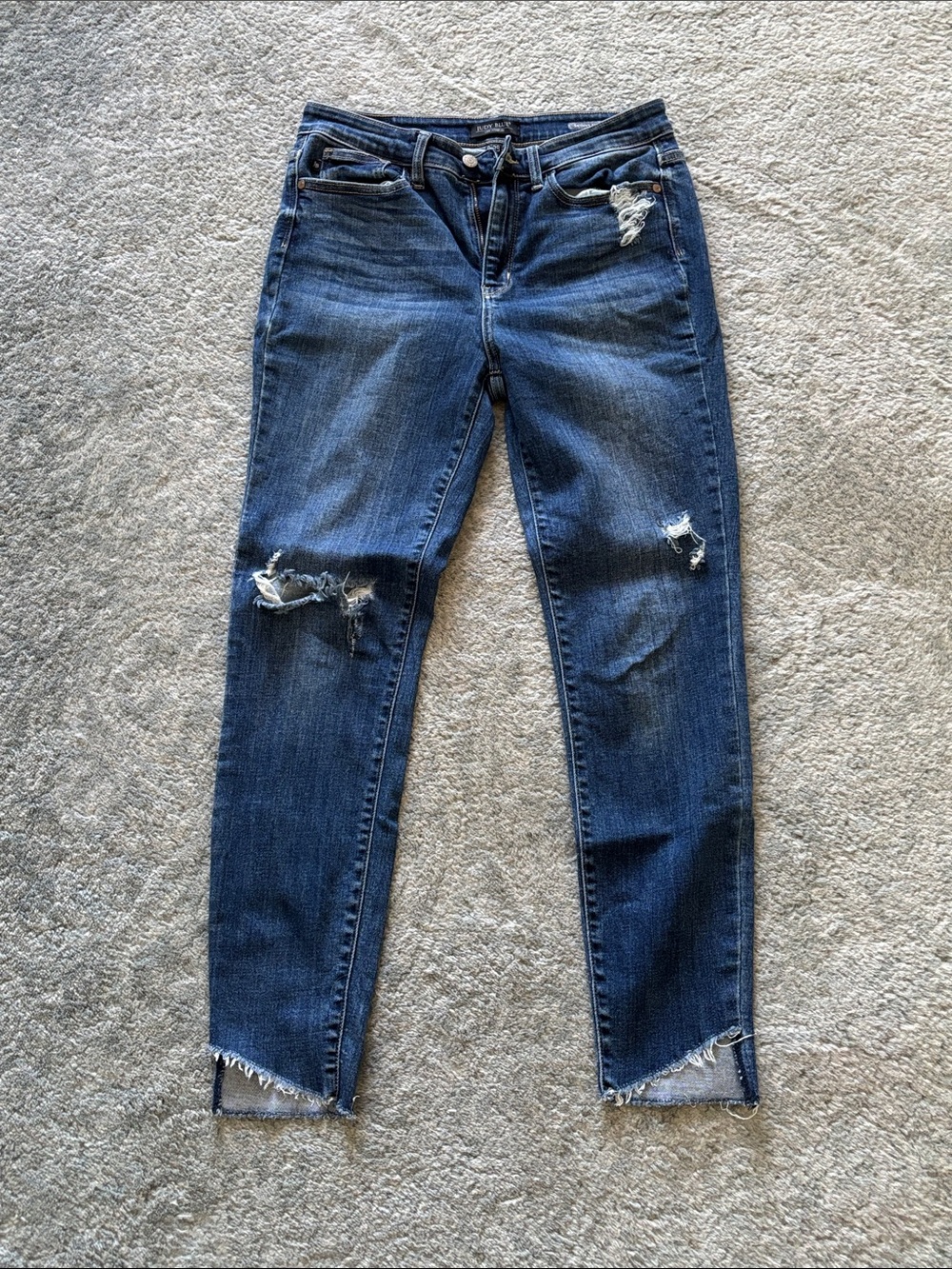 JUDY BLUE DISTRESSED SKINNY FIT JEANS 9/29 BUNDLE2SAVE